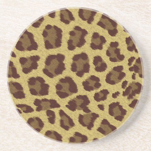 Leopard Skin Sandstein Untersetzer (Vorne)