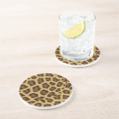 Leopard Skin Sandstein Untersetzer (Seite)