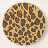 Leopard Skin Sandstein Untersetzer (Vorne)