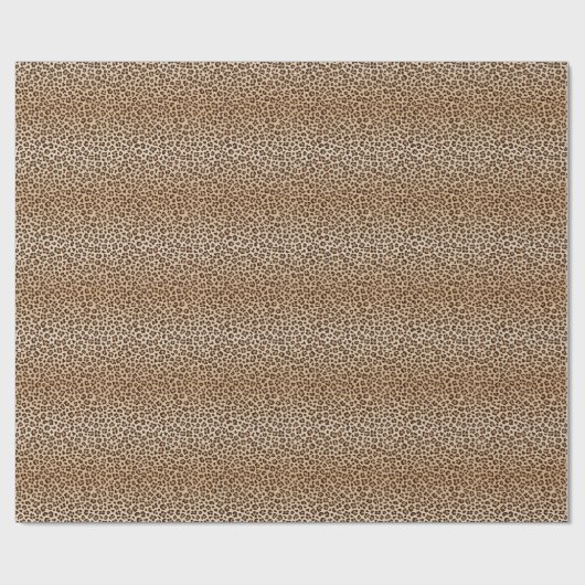 Leopard Skin Seamless Patter Geschenkpapier (Flach)