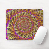 Leopard Skin Spiral Mousepad (Mit Mouse)