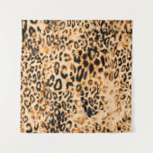 Leopard skin texture, leopard pattern wandteppich (Vorderseite (Horizontal))