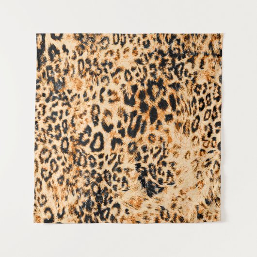 Leopard skin texture, leopard pattern wandteppich (Vorderseite (Horizontal))
