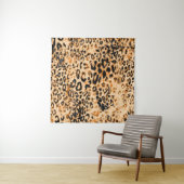 Leopard skin texture, leopard pattern wandteppich (Beispiel (Horizontal))