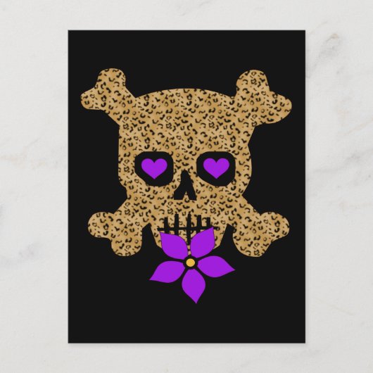 Leopard Skin Valentine Feiertagspostkarte (Vorderseite)