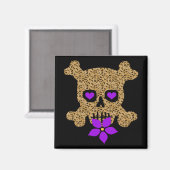 Leopard Skin Valentine Magnet (Vorderseite/Rückseite)