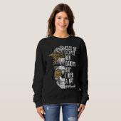 Leopard Skull Lady Mom Life Messy Bun Coffee Run G Sweatshirt (Vorne ganz)