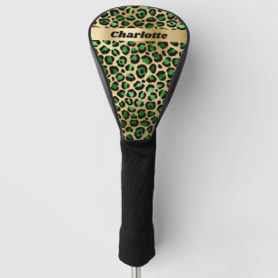 Leopard Smaragdgrüner Gepardenname Golf Headcover