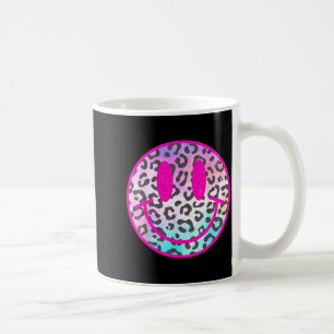 Leopard Smile Gesicht Rosa Trendy Preppy T-Shirt M Kaffeetasse