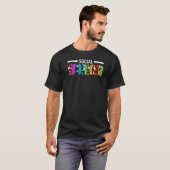 Leopard Social Worker Social Work Graphic T-Shirt (Vorne ganz)