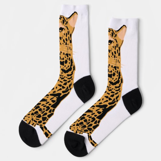 Leopard Socken (Linkes Detail)