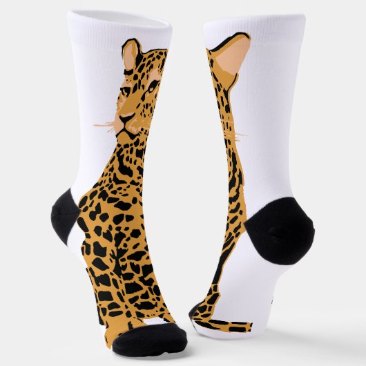 Leopard Socken (Gewinkelt)