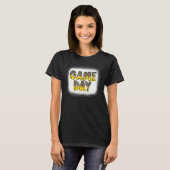 Leopard Softball Game Day Vibes Softball Mama Soft T-Shirt (Vorne ganz)