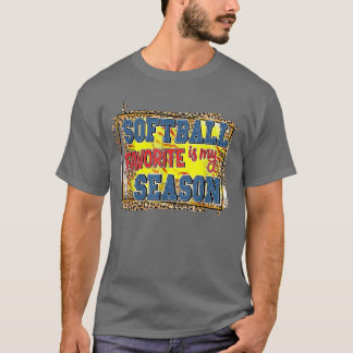 Leopard Softball ist meine Lieblingssaison Sports T-Shirt
