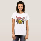 Leopard Softball Mama Softball Game Day Vibes Moth T-Shirt (Vorne ganz)