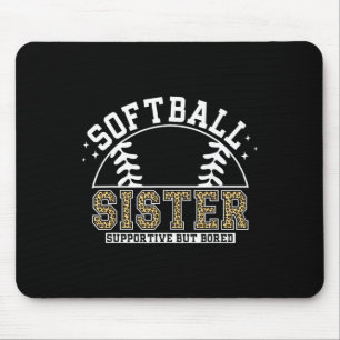 Leopard Softll Schwester Unterstützend Aber Langwe Mousepad