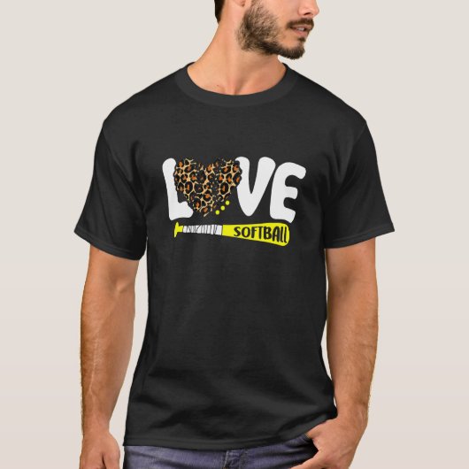 Leopard Software Liebe Sprichwort Text für Soft T-Shirt (Vorderseite)
