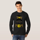 Leopard Software Mama Game Day Messy Bun T-Shirt (Vorne ganz)