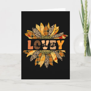 Leopard-Sonnenblume Eine dankbare Lovey-Fall-Thank Karte