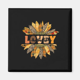 Leopard Sonnenblume Eine dankbare Lovey Herbst Dan Magnet