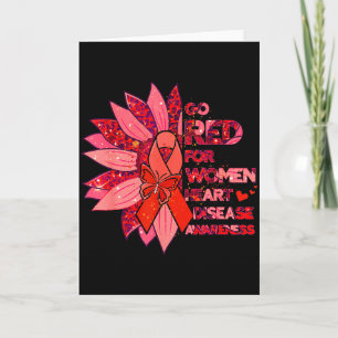 Leopard Sonnenblume Go Red Gesundheit Herzkrankhei Karte
