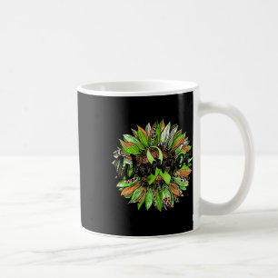 Leopard Sonnenblume Grüner Ribb, Mental Health War Kaffeetasse