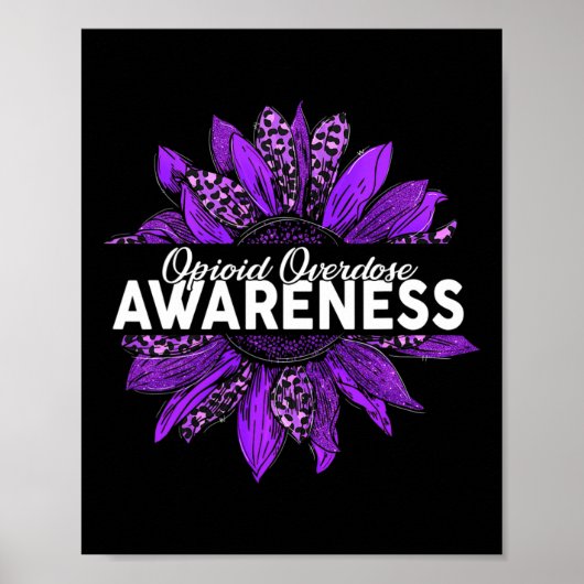 Leopard Sonnenblume Opioide Überdosierung Bewussts Poster (Vorne)