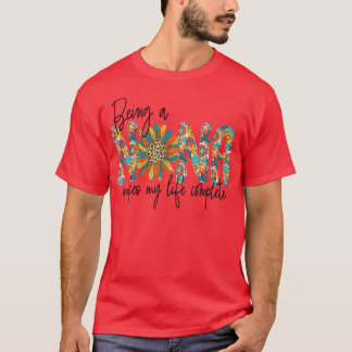 Leopard Sonnenblumen als Nana machen mein Leben ko T-Shirt