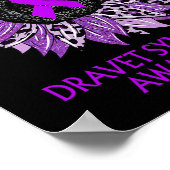 Leopard Sonnenblumen Dravet Syndrom Bewusstsein Li Poster (Ecke)