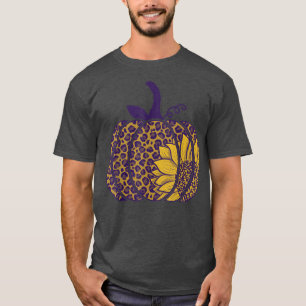 Leopard Sonnenblumen Pumpkin Kleidung Herbst Herbs T-Shirt