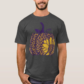 Leopard Sonnenblumen Pumpkin Kleidung Herbst Herbs T-Shirt