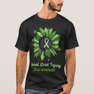Leopard Sonnenblumenspinalsatz Verletzung Bewussts T-Shirt