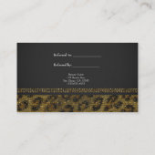 Leopard Sparkle Sequins Glam Chic Refer a Friend Empfehlungskarte (Rückseite)