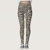Leopard Sparkle (tan) Leggings (Vorderseite)