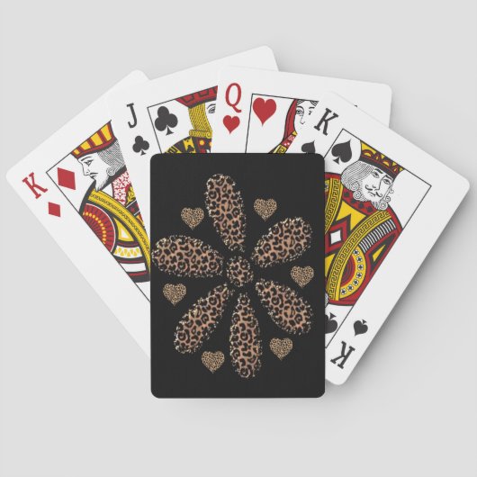 Leopard Spielkarten-Deck Spielkarten (Rückseite)