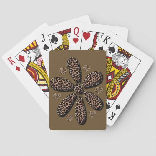 Leopard Spielkarten-Deck Spielkarten (Rückseite)