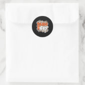 Leopard-Spieltag Baseball-Spieltag Runder Aufkleber (Tasche)