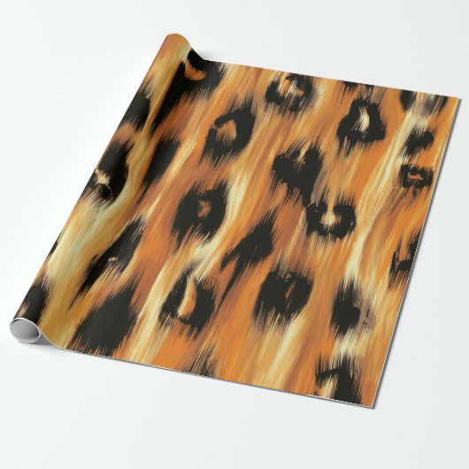 Leopard Spot Animal Print Muster Geschenkpapier (Ungerollt)