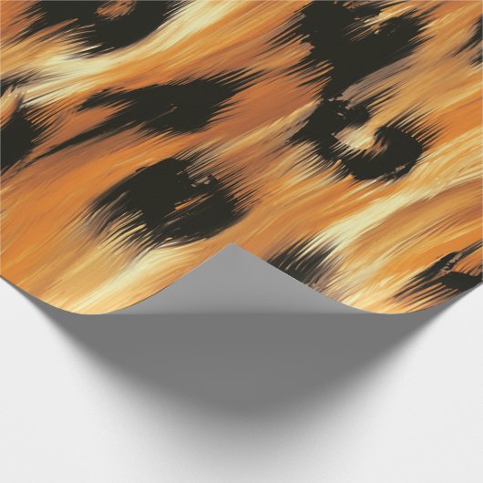 Leopard Spot Animal Print Muster Geschenkpapier (Ecke)
