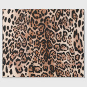 Leopard Spot Animal Print Muster Geschenkpapier (Flach)