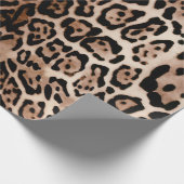 Leopard Spot Animal Print Muster Geschenkpapier (Ecke)