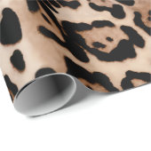 Leopard Spot Animal Print Muster Geschenkpapier (Rolleneckpunkt)