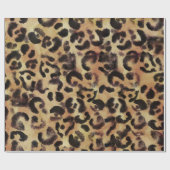 Leopard Spot Animal Print Muster Geschenkpapier (Flach)