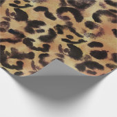 Leopard Spot Animal Print Muster Geschenkpapier (Ecke)