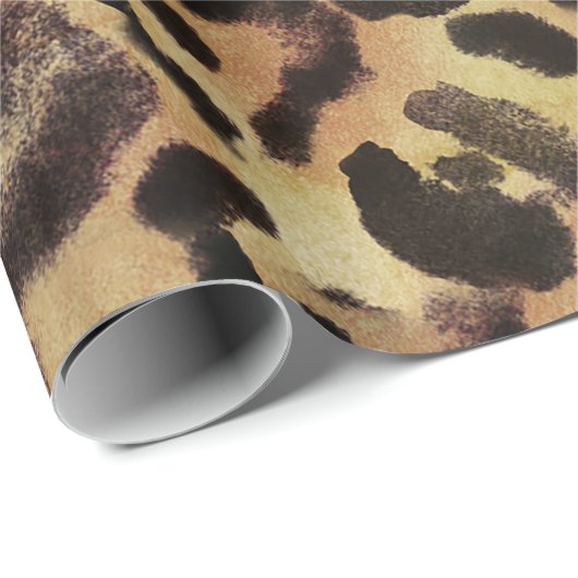 Leopard Spot Animal Print Muster Geschenkpapier (Rolleneckpunkt)