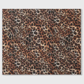 Leopard Spot Animal Print Muster Geschenkpapier (Flach)