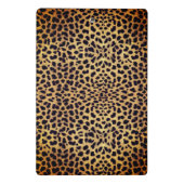 Leopard Spot Gold Glitzer Kristall Extravagant Mini Klemmbrett (Rückseite)