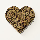 Leopard Spot Gold Glitzer Kristall Liebe Notizblock (Rückseite)