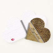 Leopard Spot Gold Glitzer Kristall Liebe Notizblock (Innenseite)