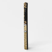 Leopard Spot Gold Glitzer Kristall PRINT Case-Mate iPhone Hülle (Hinten/Links)